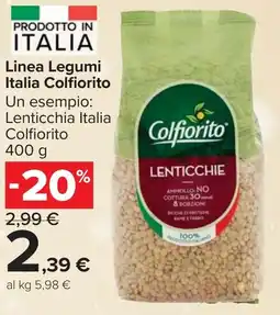 Carrefour Market Linea Legumi Italia Colfiorito Un esempio: Lenticchia Italia Colfiorito offerta
