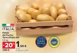 Carrefour Market Patate del Fucino Terre d'Italia IGP offerta