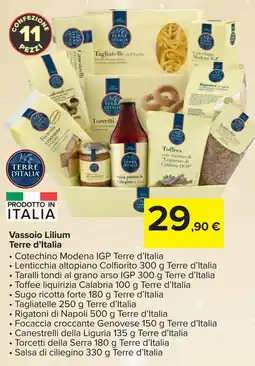 Carrefour Market Vassoio Lilium Terre d'Italia offerta