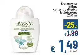 Qui Discount Detergente intimo con antibatterico latte&avena offerta