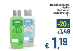 Qui Discount Bagnoschiuma Hydra aloe vera/ latte protein offerta