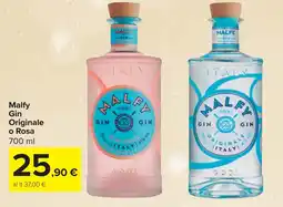 Carrefour Market Malfy Gin Originale o Rosa offerta