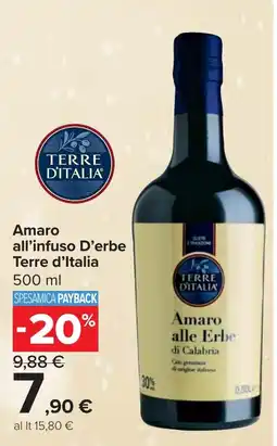 Carrefour Market Amaro alle Erbe Terre d'Italia offerta
