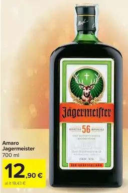 Carrefour Market Amaro Jagermeister offerta