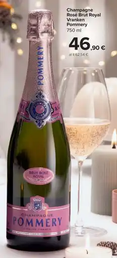 Carrefour Market Champagne Rosé Brut Royal Vranken Pommery offerta