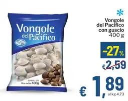 Qui Discount Vongole del Pacifico con guscio offerta