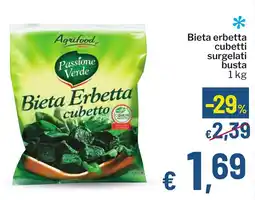 Qui Discount Bieta erbetta cubetti surgelati busta offerta