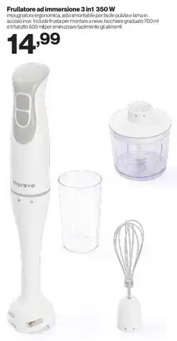 In'S Mercato Frullatore ad immersione 3 in1 350 W offerta