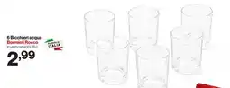In'S Mercato 6 Bicchieri acqua Bormioli Rocco offerta
