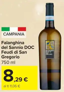Carrefour Market Falanghina del Sannio DOC Feudi di San Gregorio offerta