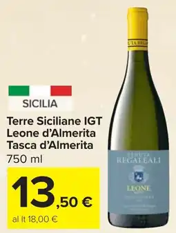 Carrefour Market Terre Siciliane IGT Leone d'Almerita Tasca d'Almerita offerta