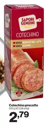 In'S Mercato SAPORI GENUINI Cotechino precotto offerta