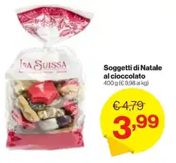 In'S Mercato LA SUISSA Soggetti di Natale al cioccolato offerta