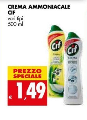 Tigros Crema Ammoniacale CIF 500ml offerta