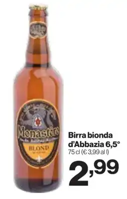 In'S Mercato Birra bionda d'Abbazia 6,5° offerta