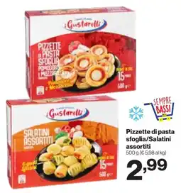 In'S Mercato Pizzette di pasta sfoglia/Salatini offerta