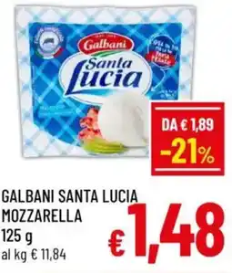 A&O Galbani santa lucia mozzarella offerta