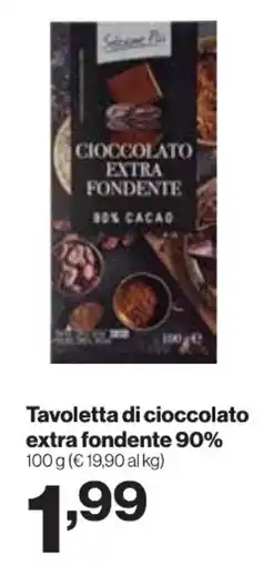 In'S Mercato Tavoletta di cioccolato extra fondente 90% offerta