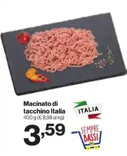 In'S Mercato Macinato di tacchino Italia offerta