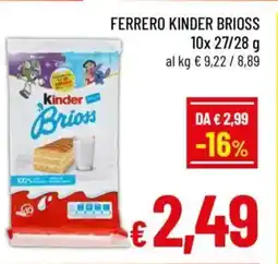 A&O Ferrero kinder brioss 10x offerta