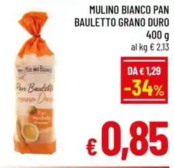 A&O Mulino bianco pan bauletto grano duro offerta