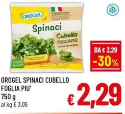 A&O Orogel spinaci cubello foglia piu' offerta