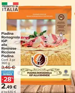 Carrefour Market Piadina Romagnola IGP Riminese Riccione Piadina offerta