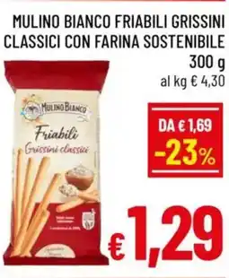 A&O Mulino bianco friabili grissini classici con farina sostenibile offerta