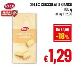 A&O Selex cioccolato bianco offerta
