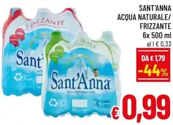 Sant'anna acqua naturale/ frizzante