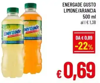 Energade gusto limone/arancia