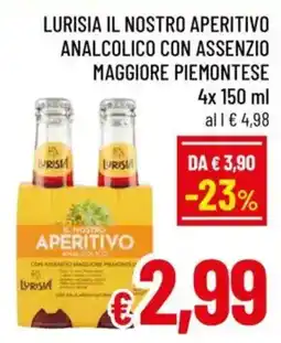 A&O Lurisia il nostro aperitivo analcolico con assenzio maggiore piemontese offerta