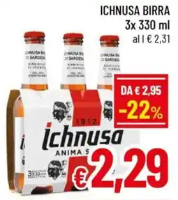 A&O Ichnusa birra offerta