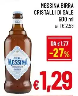 A&O Messina birra cristalli di sale offerta