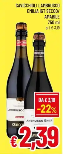 A&O Cavicchioli lambrusco emilia igt secco/ amabile offerta