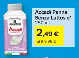 Carrefour Market Accadì Panna Senza Lattosio offerta