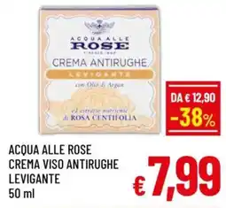 A&O Acqua alle rose crema viso antirughe levigante offerta