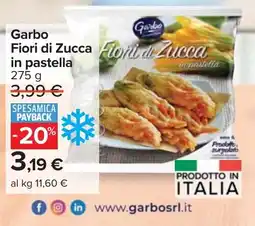 Carrefour Market Garbo Fiori di Zucca in pastella offerta