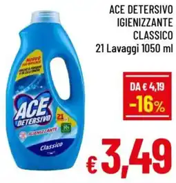 A&O Ace detersivo igienizzante classico offerta