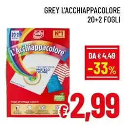 A&O Grey l'acchiappacolore 20+2 fogli offerta