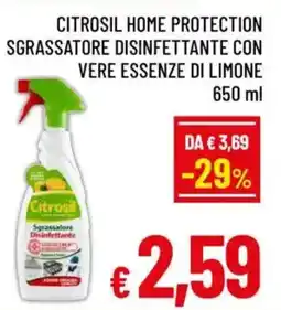 A&O Citrosil home protection sgrassatore disinfettante con vere essenze di limone offerta