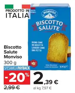 Carrefour Market Biscotto Salute Monviso offerta