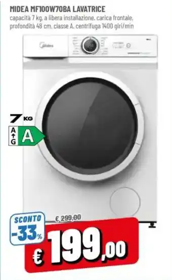 MIDEA MF100W70BA LAVATRICE