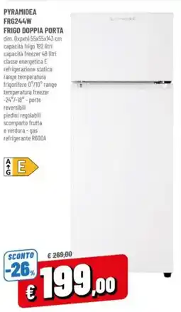 A&O PYRAMIDEA FRG244W FRIGO DOPPIA PORTA offerta