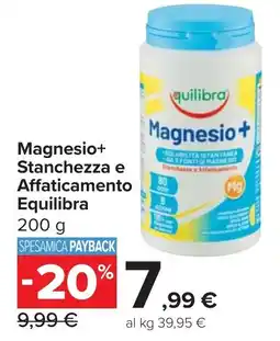 Carrefour Market Magnesio+ Stanchezza e Affaticamento Equilibra offerta