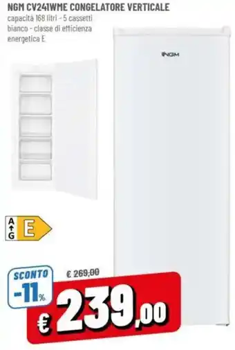 NGM CV241WME CONGELATORE VERTICALE