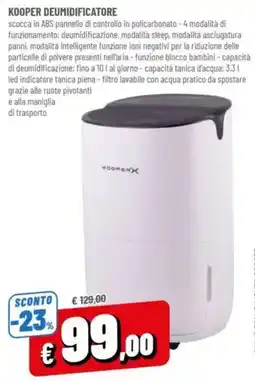 A&O KOOPER deumidificatore offerta
