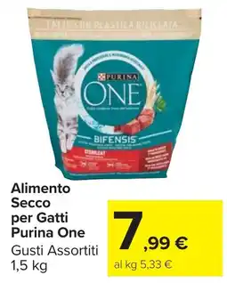 Carrefour Market Alimento Secco per Gatti Purina One offerta