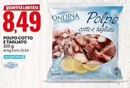 Eurospin Polpo cotto e tagliato ONDINA offerta