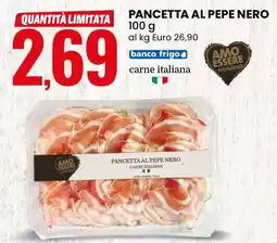 Eurospin Pancetta al pepe nero AMO ESSERE eccellente offerta